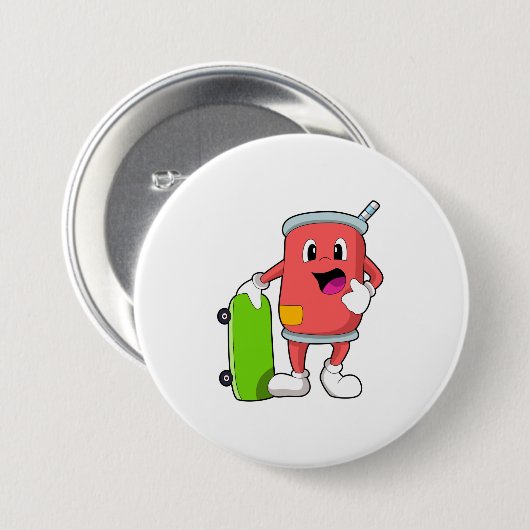 Kann als Skater mit Skateboard Button (Vorne & Hinten)