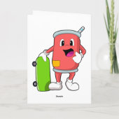 Kann als Skater mit Skateboard Karte (Rückseite)