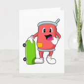 Kann als Skater mit Skateboard Karte (Vorderseite)