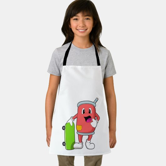 Kann als Skater mit Skateboard Schürze (Insitu)