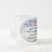 kann Armen nicht indem das Zerstören der Reicher Mattglastasse (Vorderseite Links)