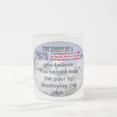 kann Armen nicht indem das Zerstören der Reicher Mattglastasse (Mittel)