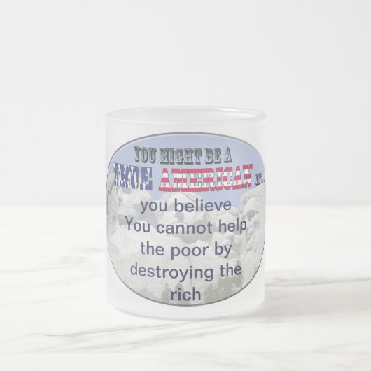 kann Armen nicht indem das Zerstören der Reicher Mattglastasse (Mittel)