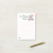 Kann Bär-LY warten Post-it Klebezettel (Auf Schreibtisch)