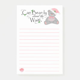 Kann Bär-LY warten Post-it Klebezettel
