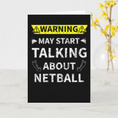 Kann beginnen, über Netball Netball Lover Geschenk Karte (Gelbe Blume)