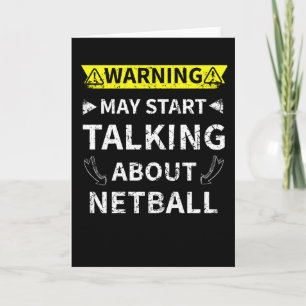 Kann beginnen, über Netball Netball Lover Geschenk Karte