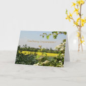 Kann blühen Beltane Handfasting Glückwünsche Karte (Gelbe Blume)