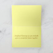 Kann blühen Handfasting Glückwunsch-Karte Karte (Innenseite)