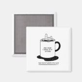 Kann dein Kaffee stark sein und deine Schüler anru Magnet (Vorderseite/Rückseite)