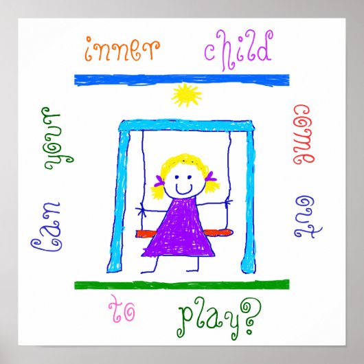 Kann dein Kind draußen spielen? Poster (Vorne)