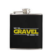 Kann der Kies unter Ihnen sein? Flachmann (Vorderseite)