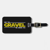 Kann der Kies unter Ihnen sein? Gepäckanhänger (Vorderseite horizontal)