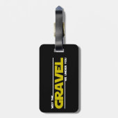 Kann der Kies unter Ihnen sein? Gepäckanhänger (Rückseite vertikal)