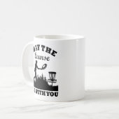 Kann der Kurs mit Ihrem Disk Golf Funny sein Kaffeetasse (Vorderseite Links)