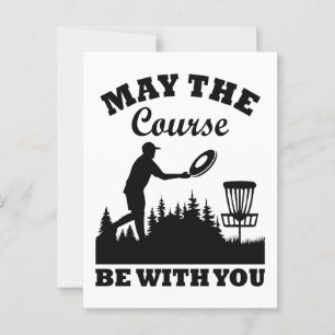 Kann der Kurs mit Ihrem Disk Golf Funny sein Postkarte