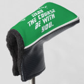 Kann der Kurs mit Ihrer benutzerdefinierten Putter Golf Headcover (3/4 Vorderseite)