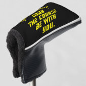 Kann der Kurs mit Ihrer benutzerdefinierten Putter Golf Headcover (3/4 Vorderseite)