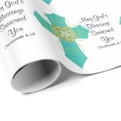 Kann der Segen-Einfassung des Gottes, die Sie Geschenkpapier (Rolleneckpunkt)