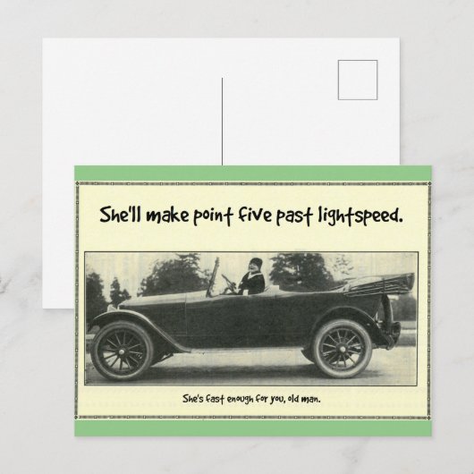 "Kann der Vierte bei dir sein" Postkarte (Vorne/Hinten)