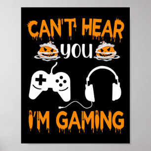 Kann dich nicht hören, ich bin am Gamen, Videospie Poster