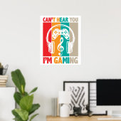 Kann dich nicht hören, ich spiele gerade poster (Heimbüro)