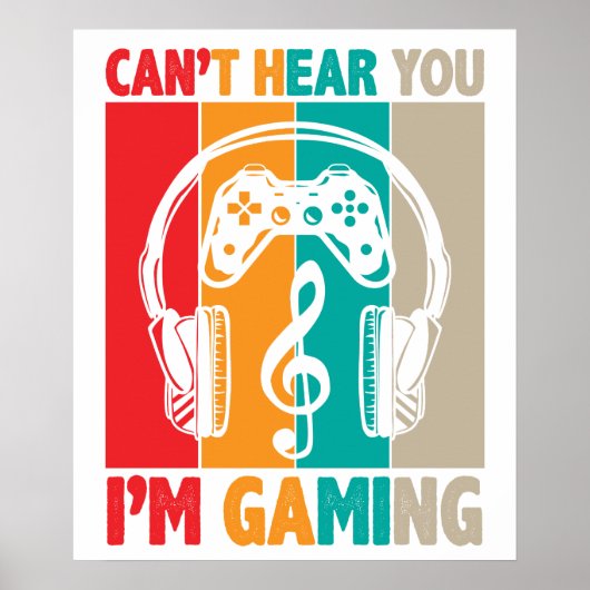 Kann dich nicht hören, ich spiele gerade poster (Vorne)
