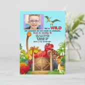 Kann die Aufregung Foto Einladung nicht enthalten (Stehend Vorderseite)