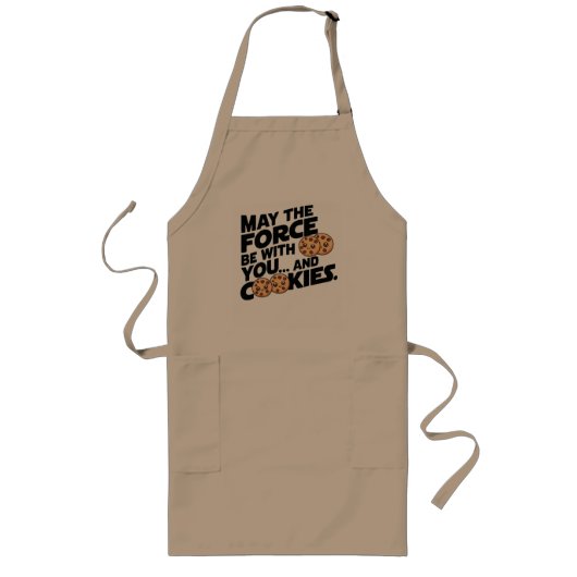 Kann die Kraft bei Ihnen und Cookies sein Lange Schürze (Vorne)