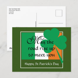 KANN DIE STRASSE AUFSTEIGEN | St. Patrick's Day Postkarte