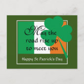 KANN DIE STRASSE AUFSTEIGEN | St. Patrick's Day Postkarte (Vorderseite)