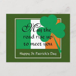 KANN DIE STRASSE AUFSTEIGEN | St. Patrick's Day Postkarte