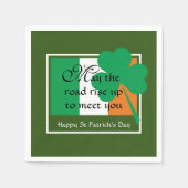 KANN DIE STRASSE AUFSTEIGEN | St Patricks Day Serviette (Vorderseite)