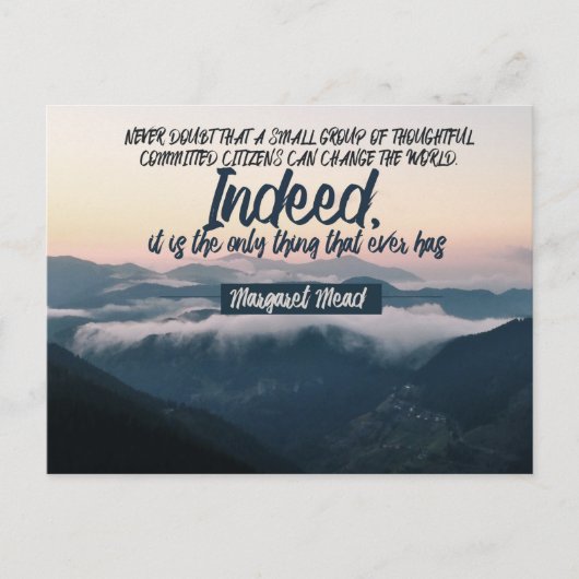 Kann die Welt ändern Postkarte (Vorderseite)