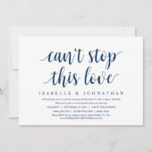 Kann diese Liebe nicht stoppen, Hochzeitsfeier Abe Einladung (Vorderseite)