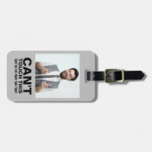 Kann dieses lustige Foto mit der Warnung nach Maß Gepäckanhänger (Vorderseite horizontal)