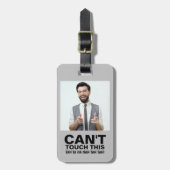 Kann dieses lustige Foto mit der Warnung nach Maß  Gepäckanhänger (Vorderseite vertikal)