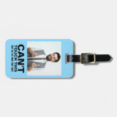 Kann dieses lustige Foto mit der Warnung nach Maß Gepäckanhänger (Vorderseite horizontal)