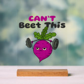 Kann dieses lustige Rübenschild nicht rütteln Acrylschild (Neutral)