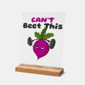 Kann dieses lustige Rübenschild nicht rütteln Acrylschild (Winkel)