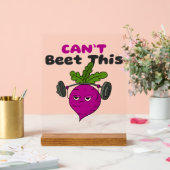 Kann dieses lustige Rübenschild nicht rütteln Acrylschild (Hochzeit)