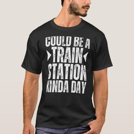 Kann ein Bahnhof Kinda Day Bahnhof sein K T-Shirt (Vorderseite)