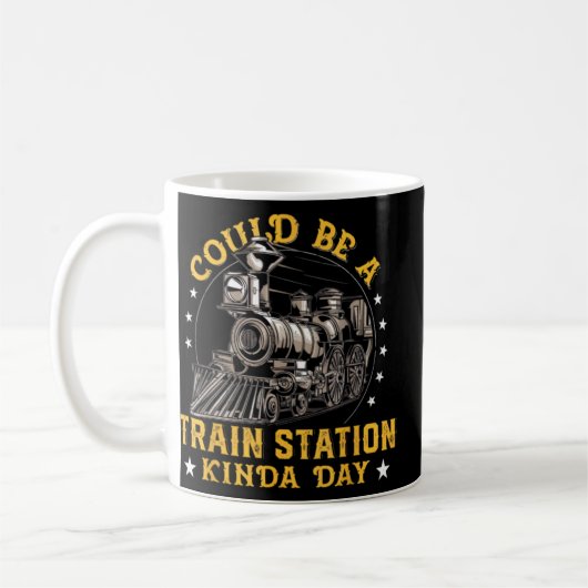 Kann ein Bahnhof Kinda Tag Kaffeetasse (Links)