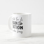 Kann ein Bahnhof Kinda Tag Kaffeetasse (Vorderseite Links)
