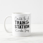 Kann ein Bahnhof Kinda Tag Kaffeetasse (Links)