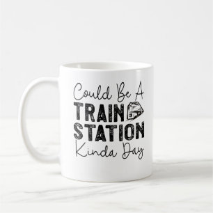 Kann ein Bahnhof Kinda Tag Kaffeetasse