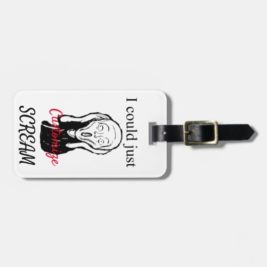 Kann einfach Thunder_Cove schreien Gepäckanhänger (Vorderseite horizontal)