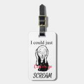 Kann einfach Thunder_Cove schreien Gepäckanhänger (Vorderseite vertikal)