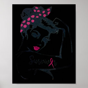 Kann es heilen Rosie Riveter Brustkrebs Überleben Poster
