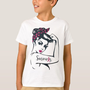 Kann es heilen Rosie Riveter Brustkrebs Überleben T-Shirt